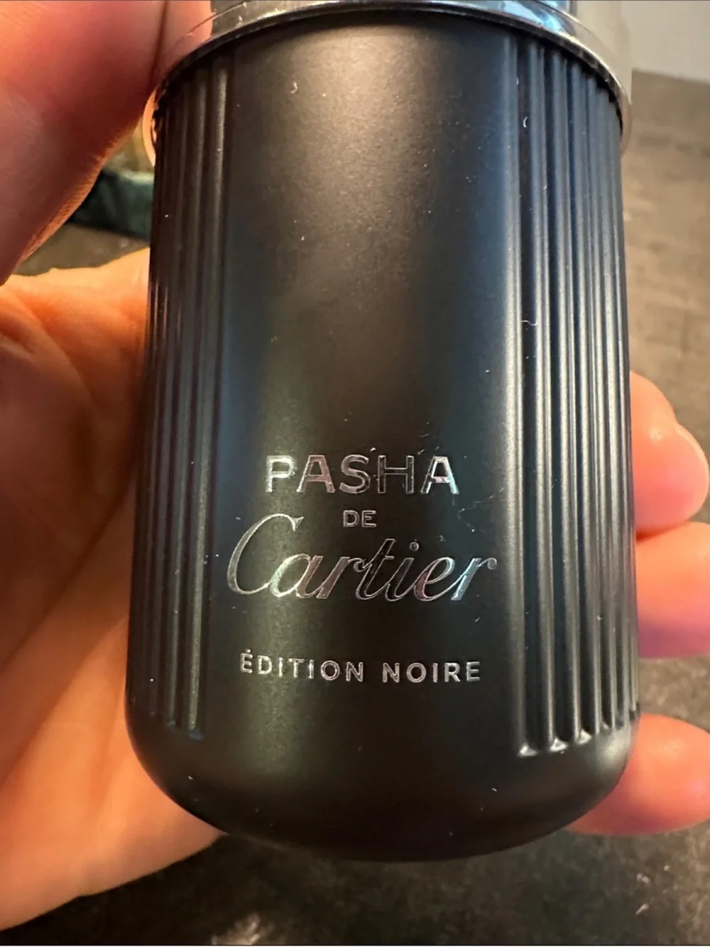 Cartier Pasha de Cartier Bottle in Black with Silver Cap
